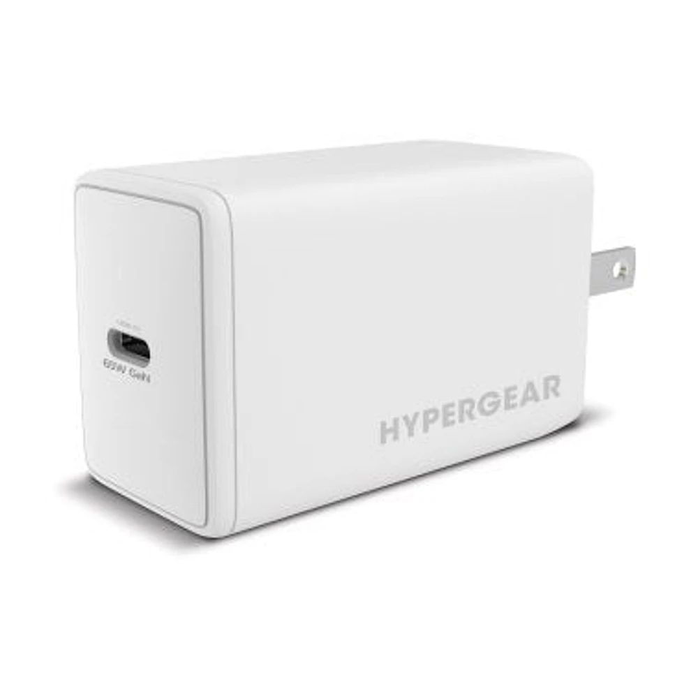 HyperGear 65W SpeedBoost GaN USB-C PD Wall Charger with PPS - White