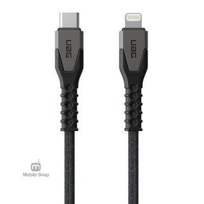 UAG 5 ft. 150cm USB-C to Lightning Kevlar Rugged Charge and Sync Cable - Black