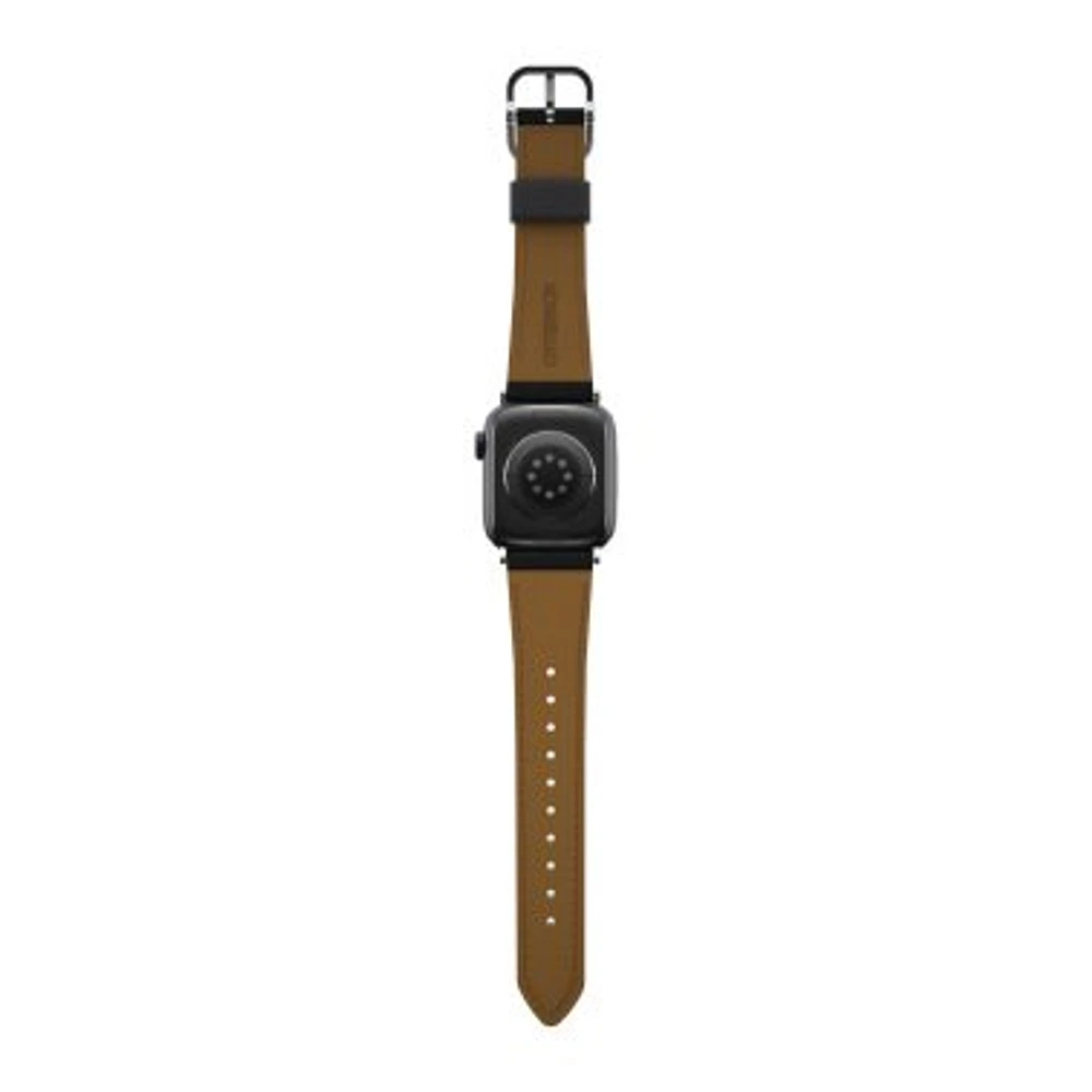 Apple Watch 38/40/41mm Otterbox Cactus Leather Watch Band - Black - Noir Ash