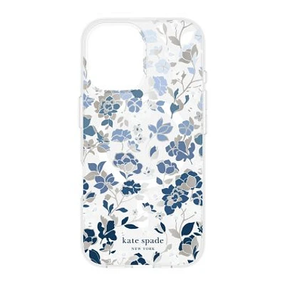 iPhone 16 Kate Spade Protective Hardshell MagSafe Case - Flowerbed Blue