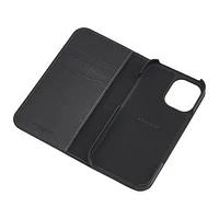 Étui Coach Folio Signature C pour iPhone 16 - Anthracite 