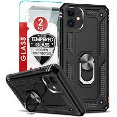 Coque militaire noire pour iPhone 11/12