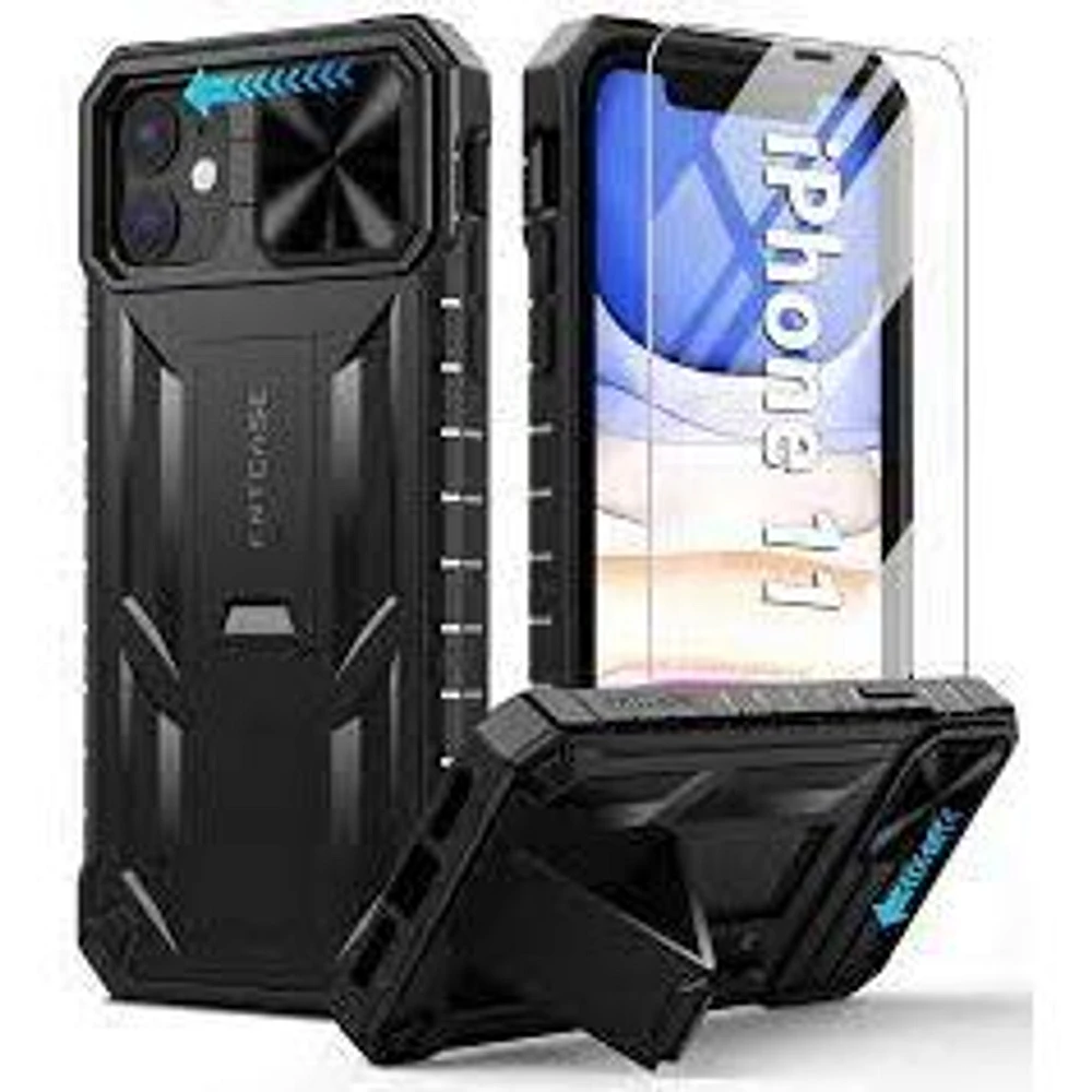 Coque militaire noire pour iPhone 11/12