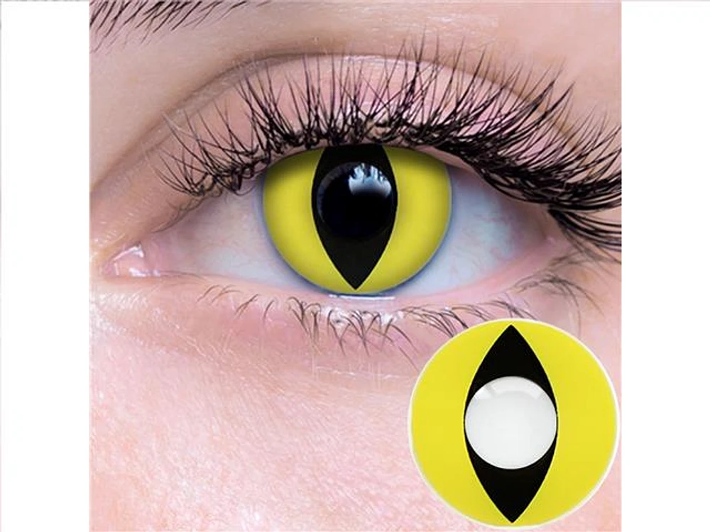 09.012 Yellow Cat Contact Lenses