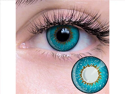 09.566 Deep Turquoise Contact Lenses