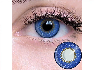 09.567 Deep Azure Contact Lenses