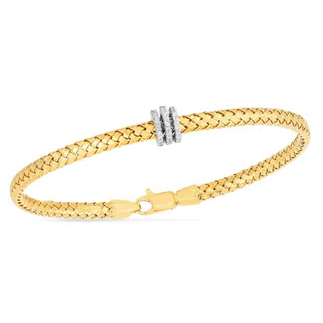 Zales Men's 9.2mm Cuban Link Bracelet in 10K Gold - 9.0