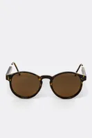 Rolly Oval Tortoise Sunglasses