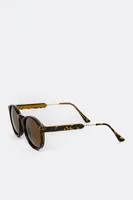 Rolly Oval Tortoise Sunglasses