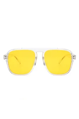 Buffy Yellow Retro Sunglasses