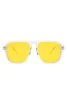 Buffy Yellow Retro Sunglasses