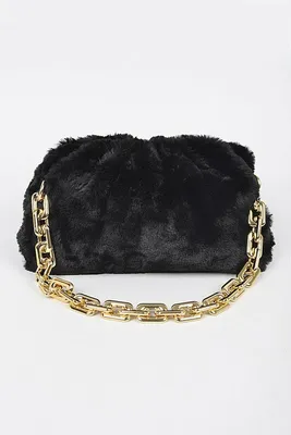 Malina Faux Fur Crossbody Bag