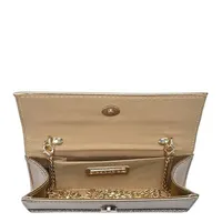 Saana Bronze Rhinestone Clutch Bag