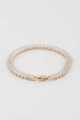 Courtney Gold Wide Crystal Bracelet