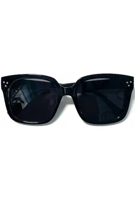 Sima Black Oversize Sunglasses