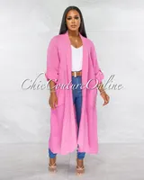 Mendoza Bubblegum Pink LINEN Side Pockets Duster