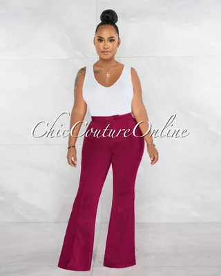 Sheryl Faux Suede Trouser Pants