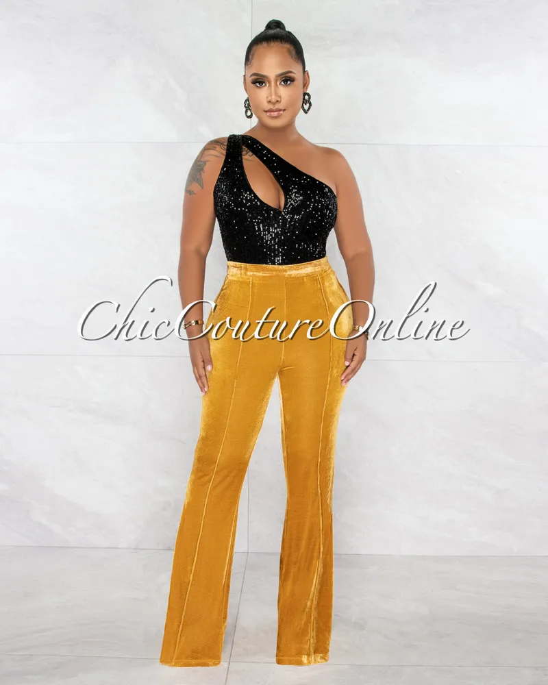 Belize Velvet Palazzo Pants