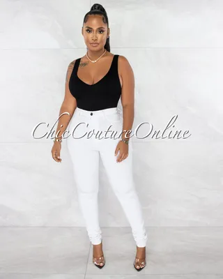 Chelsea Denim High-Waist Skinny Jeans