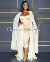 Gaszi Champagne Gold Shimmer Wide Sleeves Luxe Duster