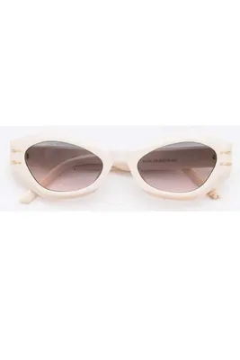 Ellis Cream Retro Sunglasses