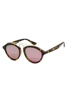 TBAR Tortoise Mirrored Silver Lens Sunglasses