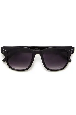 Rosy Black Wayfarer Studded Sunglasses