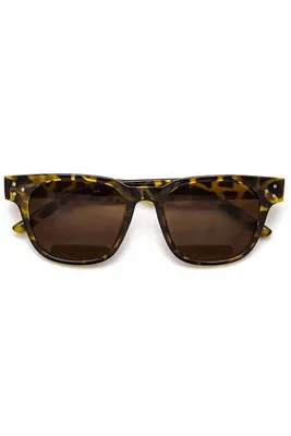 Rosy Tortoise Wayfarer Studded Sunglasses