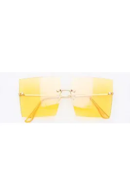 Jimmy Yellow Square Sunglasses