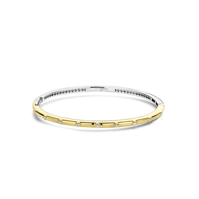 Spots Golden Bangle Bracelet