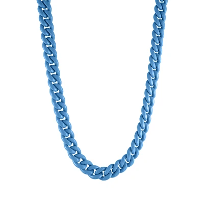 Candy Cuban Cielo Blue Necklace