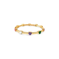 Colorful Hearts Kids Bangle Bracelet
