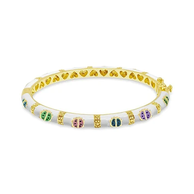 Colorful Ladybugs Kids Bangle Bracelet