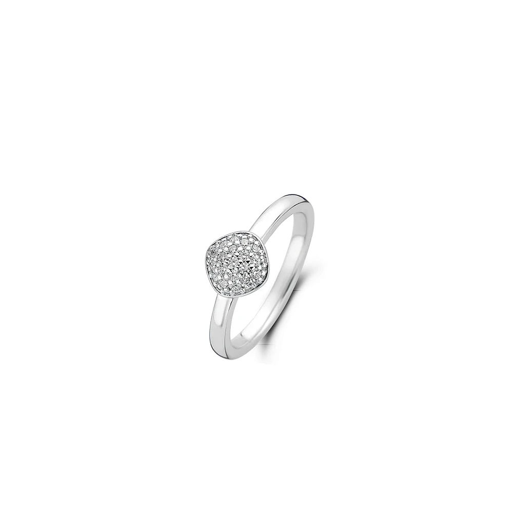 Pave Cushion Ring