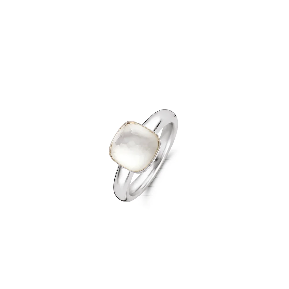 Quartz Cushion Ring