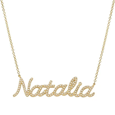 Custom Diamond Name Necklace