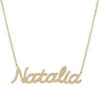 Custom Diamond Name Necklace
