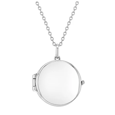 Round Photo Locket Necklace