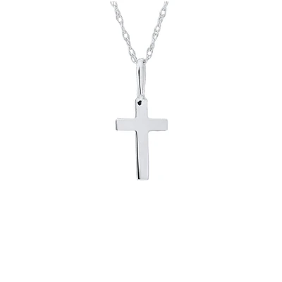 Baby Cross White Gold Necklace
