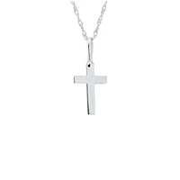 Baby Cross White Gold Necklace