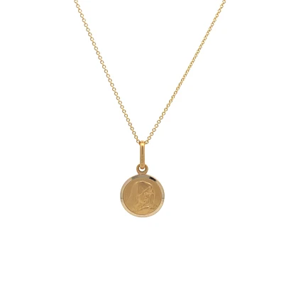 Virgin Mary 11MM Round Pendant