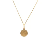 Virgin Mary 11MM Round Pendant