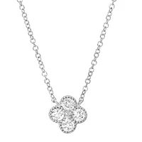 Clover Diamonds White GoldNecklace