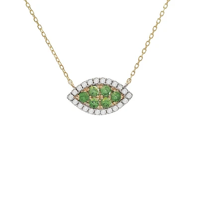 Leaf Diamond/Precious Stones Necklace