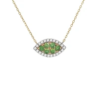 Leaf Diamond/Precious Stones Necklace