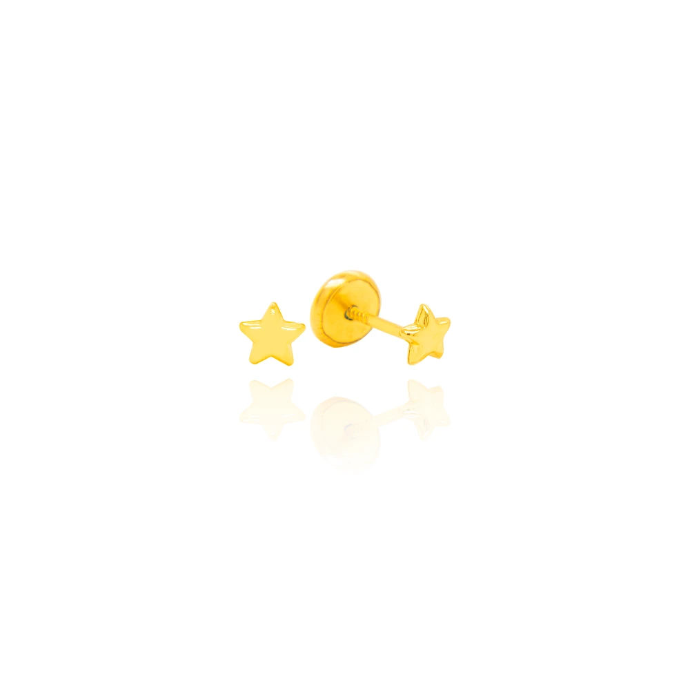 2MM Star Stud Earrings