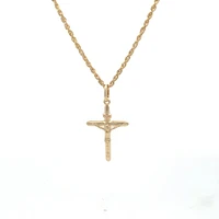 Cross with Christ Crucifix 25MM Pendant
