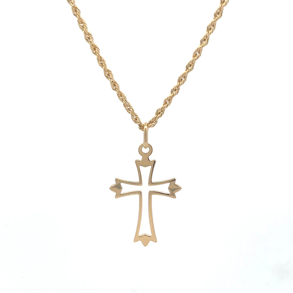 22MM Open Cross Pendant