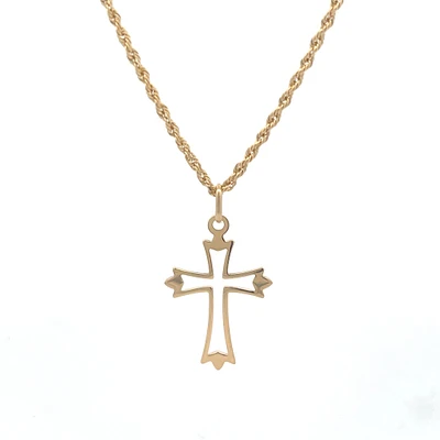 22MM Open Cross Pendant