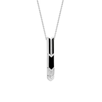 Black Onyx Arrow Necklace